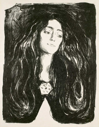 The Brooch. Eva Mudocci Poster | Edvard Munch Art Print (1903)