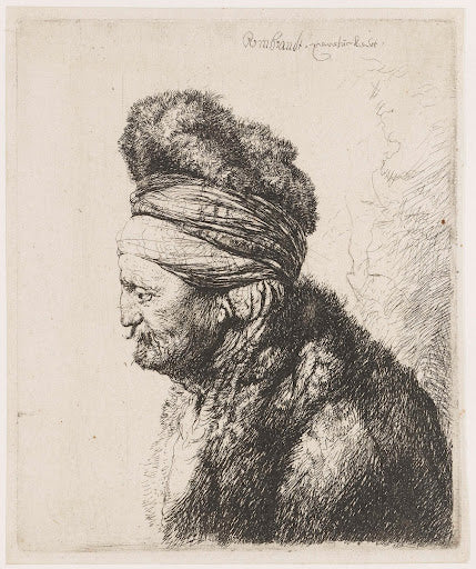 The Second Oriental Head Poster | Rembrandt van Rijn Art Print (1635)