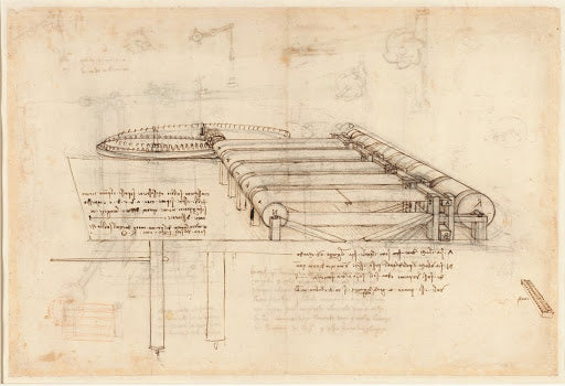 Codex Atlanticus Folio 106 Recto Poster | Leonardo da Vinci Art Print