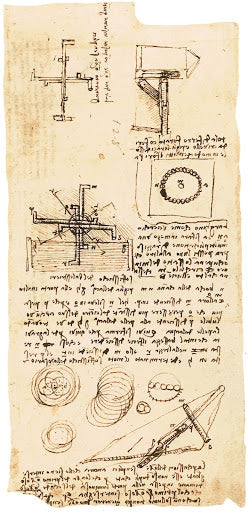 Analysis of Domenico Balestrieri's Perpetual Wheel Poster | Leonardo da Vinci Art Print (1508)