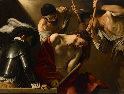 The Crowning with Thorns Poster | Caravaggio Art Print (1603)