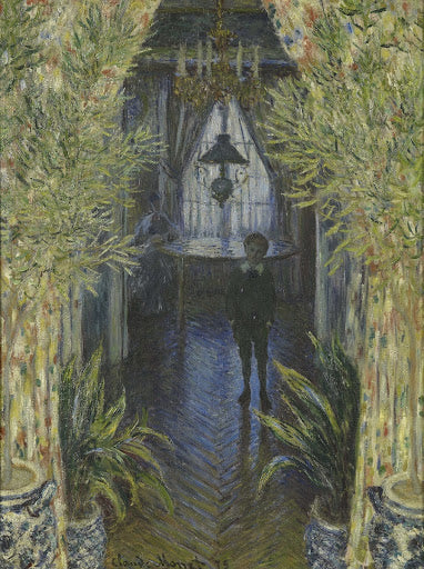 A Corner of the Apartment Poster | Claude Monet Art Print (1875)