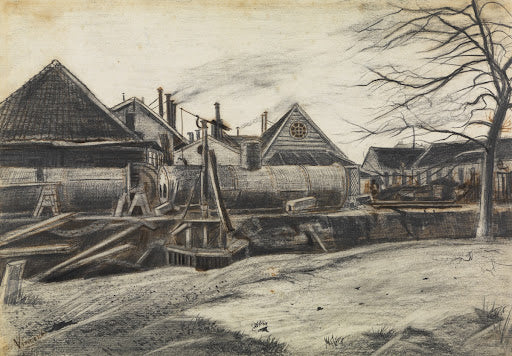 Factory in the Hague Poster | Vincent van Gogh Art Print (1882)