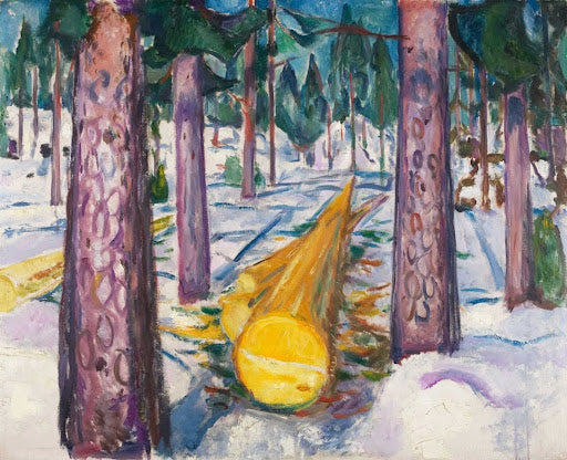 The Yellow Log Poster | Edvard Munch Art Print (1912)