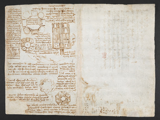 Codex Arundel Folio 270v Poster | Leonardo da Vinci Art Print