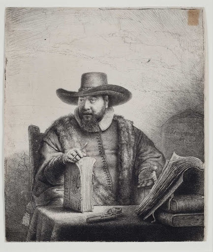 Portrait of Cornelis Claesz Anslo Poster | Rembrandt van Rijn Art Print (1641)