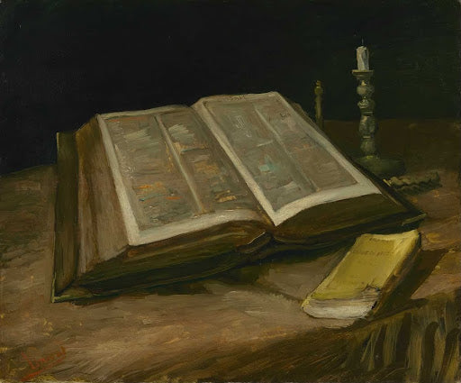Still Life with Bible Poster | Vincent van Gogh Art Print (1885)