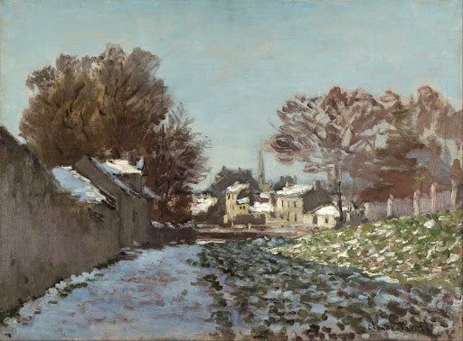 Snow at Argenteuil Poster | Claude Monet Art Print (1874)