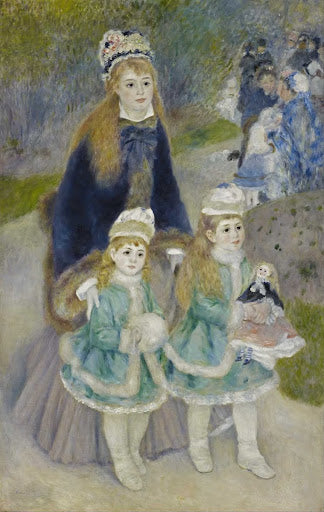 Mother and Children Poster | Pierre-Auguste Renoir Art Print (1876)