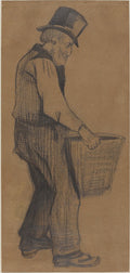 Old Man Carrying a Bucket Poster | Vincent van Gogh Art Print (1882)