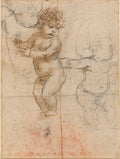 Studies of an Infant Poster | Leonardo da Vinci Art Print (1504)