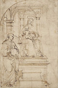 Sketch for the Altarpiece of Saint Nicholas of Tolentino Poster | Raphael Art Print (1503)