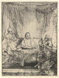 Christ at Emmaus Poster | Rembrandt van Rijn Art Print (1654)