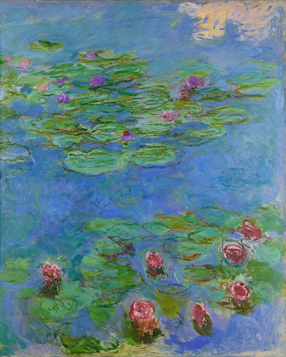 Water Lilies (Detail) Poster | Claude Monet Art Print (1914)
