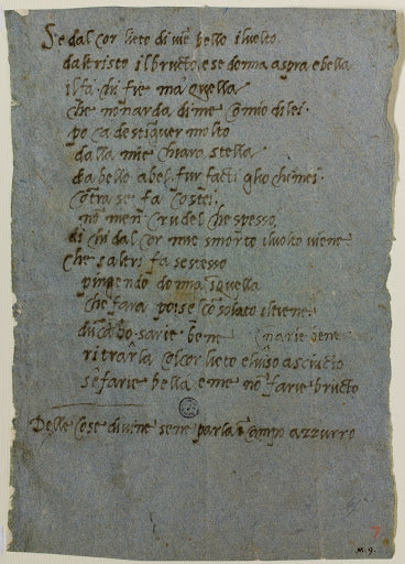 Poem 'If from a Joyful Heart the Face Grows Beautiful' Poster | Michelangelo Art Print (1544)