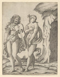 Orpheus and Eurydice Poster | Marcantonio Raimondi after Raphael Art Print (1509)