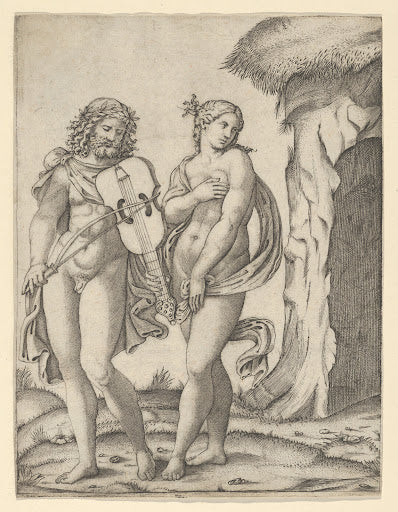 Orpheus and Eurydice Poster | Marcantonio Raimondi after Raphael Art Print (1509)