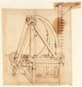 Codex Atlanticus Folio 181 Recto Poster | Leonardo da Vinci Art Print