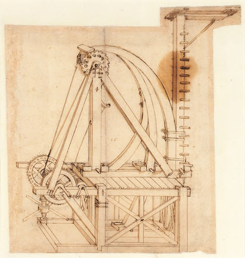 Codex Atlanticus Folio 181 Recto Poster | Leonardo da Vinci Art Print