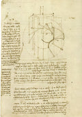 Studies for the Design of a Perpetual Wheel with Articulated Arms Poster | Leonardo da Vinci Art Print (1493)