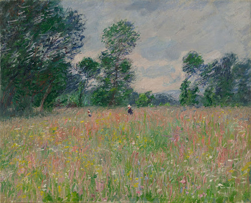 The Flowered Meadow Poster | Claude Monet Art Print (1885)