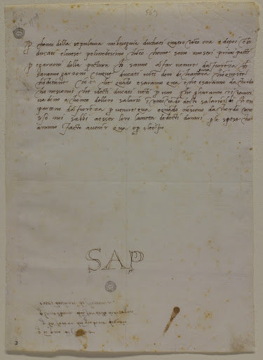 Memorandum of 1508 Poster | Michelangelo Art Print (1508)