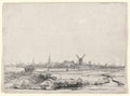 View of Amsterdam from the Northwest Poster | Rembrandt van Rijn Art Print (1640)