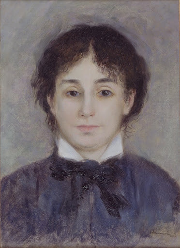 Young Woman in Blue Poster | Pierre-Auguste Renoir Art Print