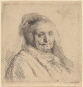 The Artist's Mother Poster | Rembrandt van Rijn Art Print (1628)