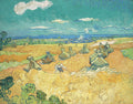 Wheat Fields with Reaper, Auvers Poster | Vincent van Gogh Art Print (1890)