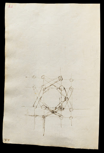 Codex Trivulzianus Page 44 Poster | Leonardo da Vinci Art Print (1487)