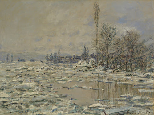 The Break-Up of the Ice Poster | Claude Monet Art Print (1880)