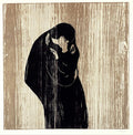 Kiss IV (Woodcut) Poster | Edvard Munch Art Print (1902)