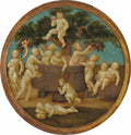 Putti with a Wine Press Poster | Follower of Raphael Art Print