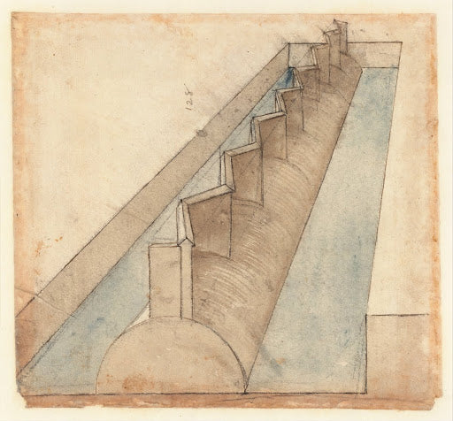 Codex Atlanticus Folio 604 Recto Poster | Leonardo da Vinci Art Print