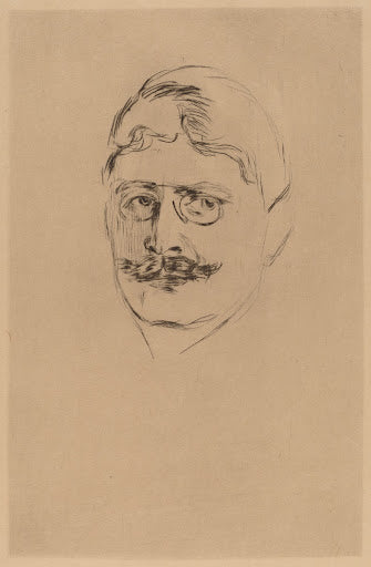 Knut Hamsun (Photogravure) Poster | After Edvard Munch Art Print (1896)