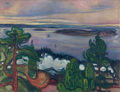 Train Smoke Poster | Edvard Munch Art Print (1900)