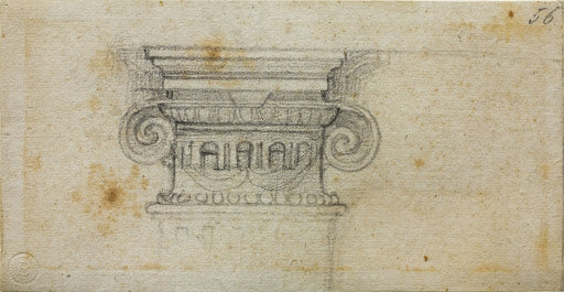 Study of an Ionic Volute Poster | Michelangelo Art Print (1520)