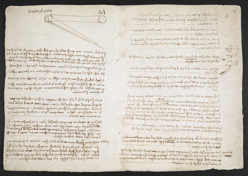 Codex Arundel Folio 113v Poster | Leonardo da Vinci Art Print