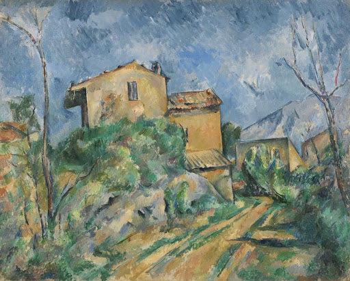 Maison Maria with a View of Château Noir Poster | Paul Cézanne Art Print (1895)