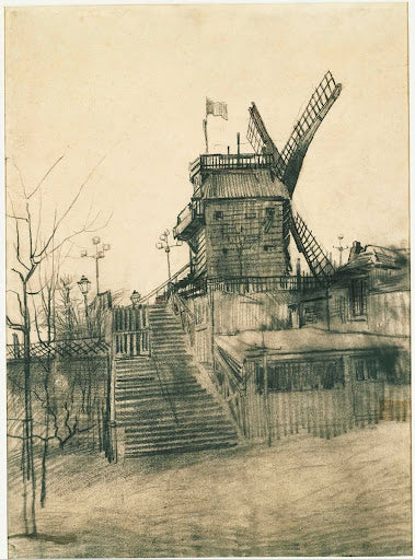 Moulin de la Galette II Poster | Vincent van Gogh Art Print (1887)