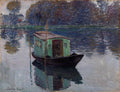 Monet's Studio-boat Poster | Claude Monet Art Print (1874)