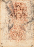 Study of a Fortification for the Porta al Prato III Poster | Pupil of Michelangelo Art Print (1528)