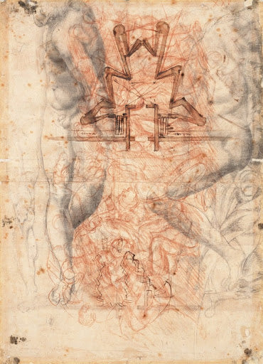 Study of a Fortification for the Porta al Prato III Poster | Pupil of Michelangelo Art Print (1528)