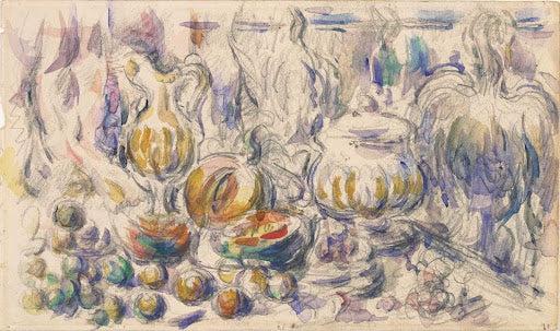Pot and Soup Tureen Poster | Paul Cézanne Art Print (1888)