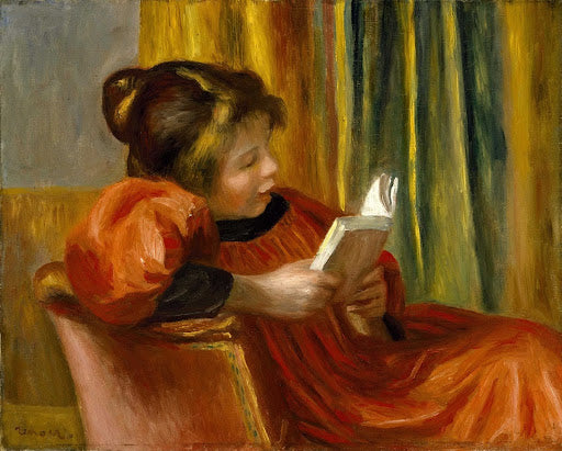Girl Reading Poster | Pierre-Auguste Renoir Art Print (1890)
