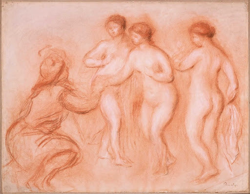The Judgement of Paris Poster | Pierre-Auguste Renoir Art Print (1908)