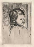 Bust of a Child, Turned to the Right Poster | Pierre-Auguste Renoir Art Print (1908)