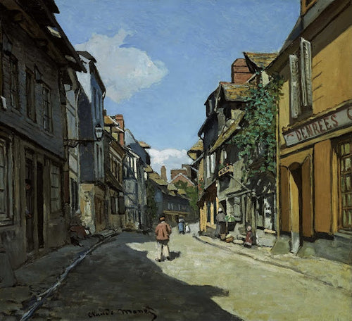 Rue de la Bavole, Honfleur Poster | Claude Monet Art Print (1864)