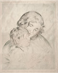 Mother and Child Poster | Pierre-Auguste Renoir Art Print (1896)